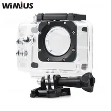 Wimius Plastic Waterproof sports Action Camera Case 60M Underwater Protective Bag For SJ4000 DV Accessories font