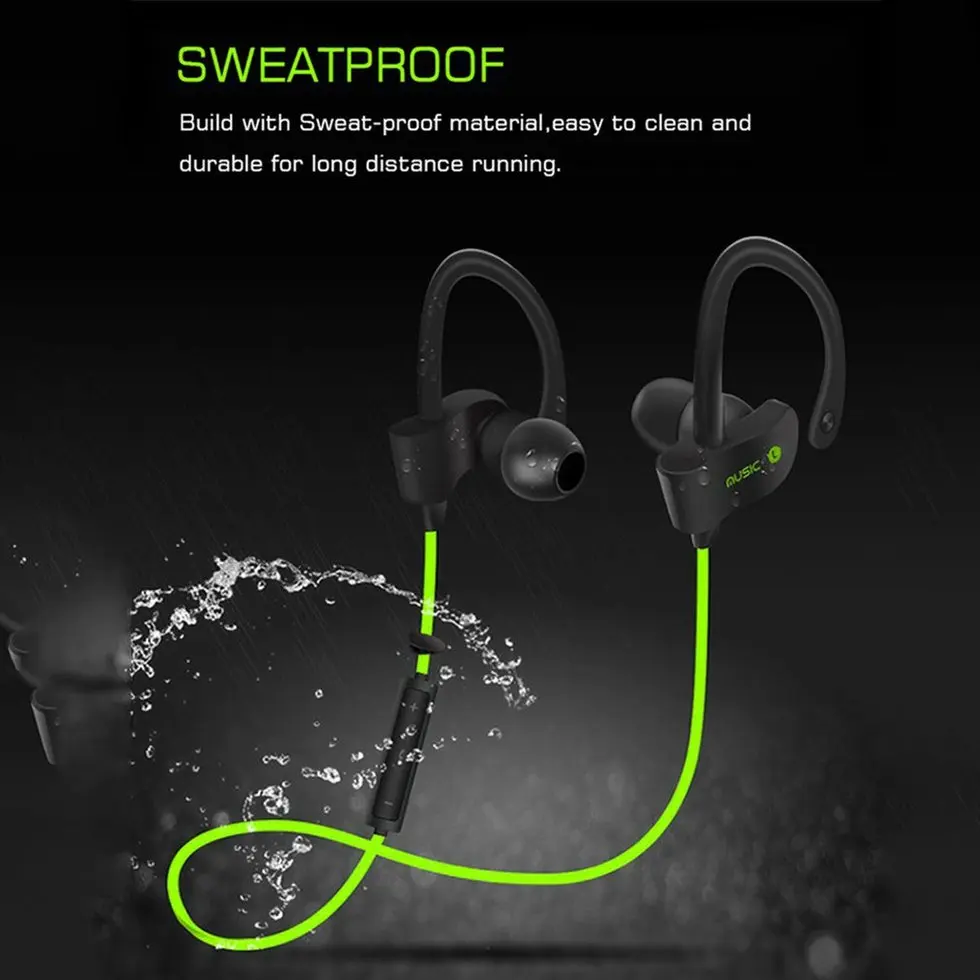 

10PCS Wireless Bluetooth Headphones Sports Headset Sweat-proof Stereo In-Ear Earphone with Mic For Xiaomi Samsung