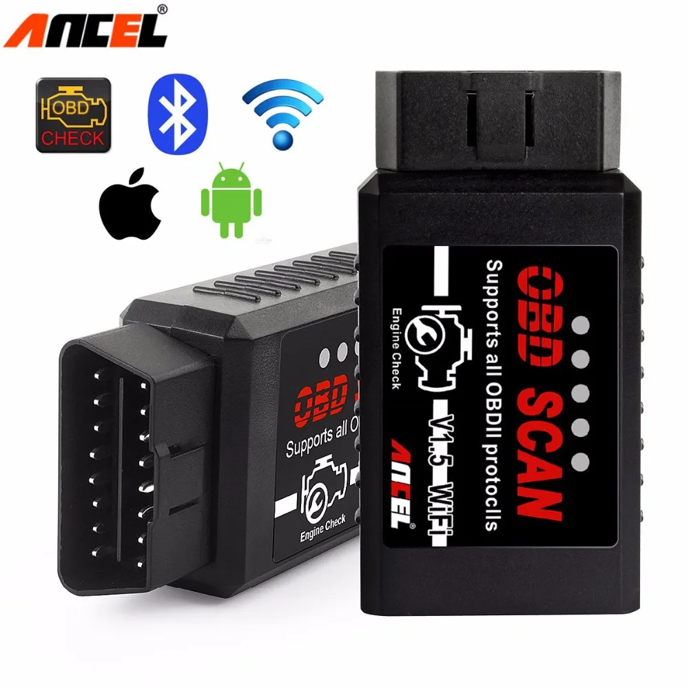 Prix pour Ancel ELM327 V1.5 Wifi OBD2 EOBD Voiture De Diagnostic Scanner ElM327 Wifi OBD2 Adaptateur Automobile Code Scanner Travail sur IOS Dans russe Prix pour Ancel ELM327 V1.5 Wifi OBD2 EOBD Voiture De Diagnostic Scanner ElM327 Wifi OBD2 Adaptateur Automobile Code Scanner Travail sur IOS Dans russe