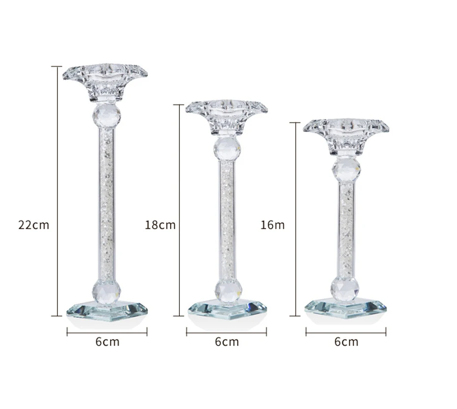 Modern  transparent candle holders 05