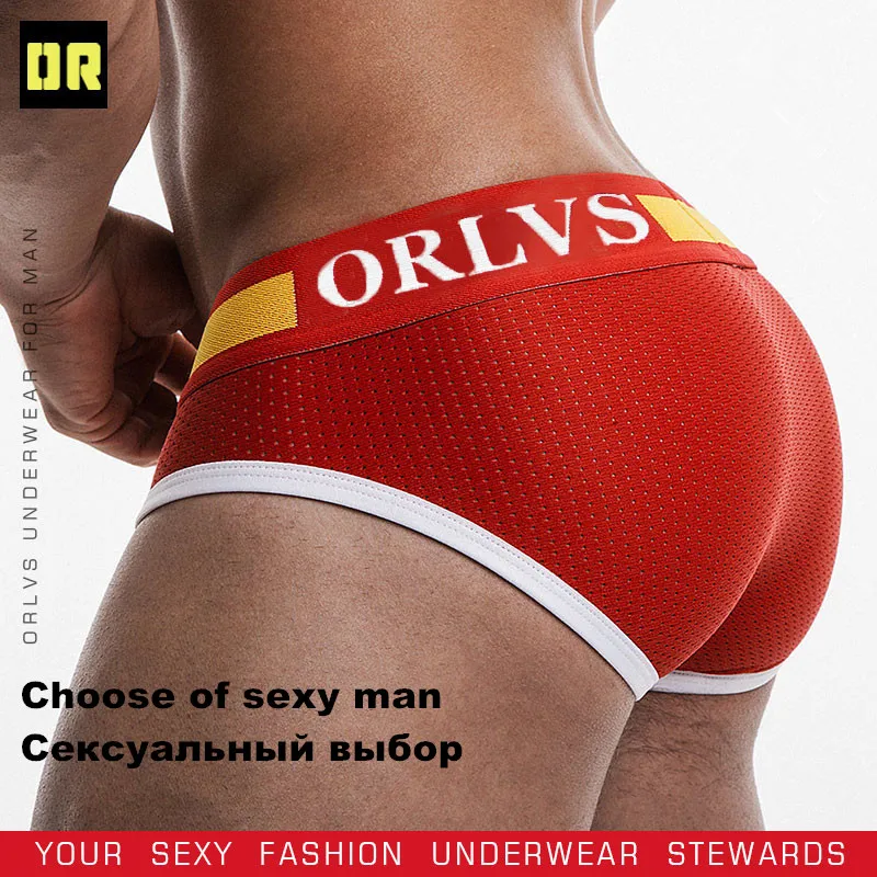 

Orlvs Men briefs Underwear mens brief underwear Slip ropa interior hombre sexy underwear low waist cotton solid color short pump