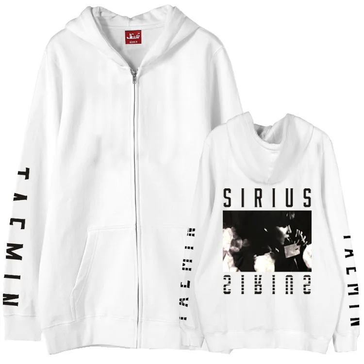 Толстовка на молнии с принтом Kpop shinee taemin 1st tour sirius толстовка для концертов тонкая