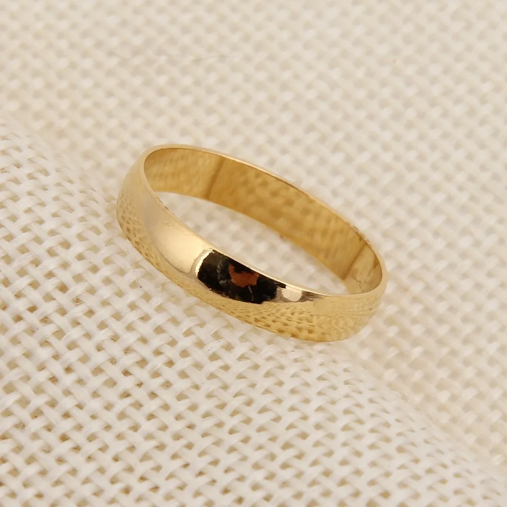 Bangrui мода 24 К плотная 3 мм кольцо итальянская мода кольцо желтого Цвет форме кольца ювелирные изделия