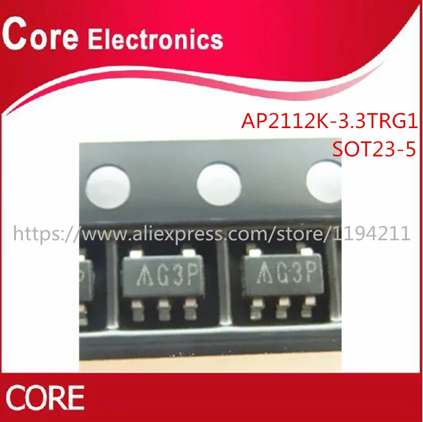 1000 шт./лот AP2112K 3.3TRG1 IC REG LDO 3 V 0.6A SOT25 2112 AP2112|Интегральные схемы| |