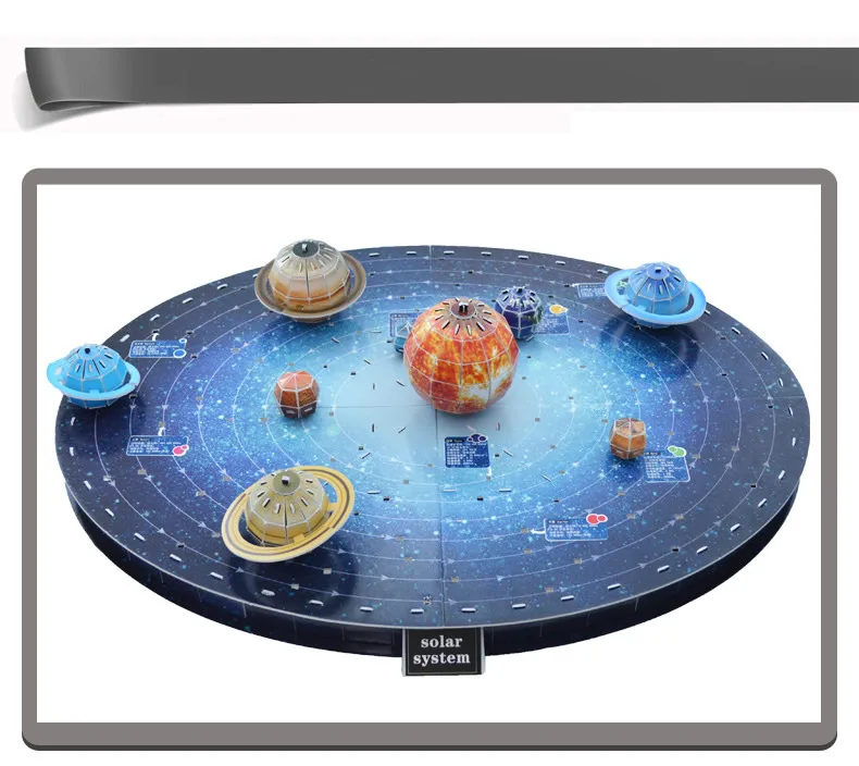 Новейшие образовательные игрушки, креативная солнечная система, девять планет, обучающая 3D Бумага, сделай сам, головоломка, модель, наборы, детская Подарочная игрушка