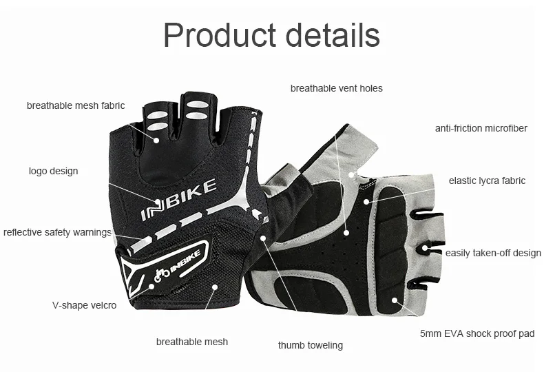 INBIKE-Men-Women-Bike-Gloves-Bicycle-Cycling-Gloves-Half-Finger-Gel-Padded-MTB-Motorcycle-Gloves-Guantes (2)