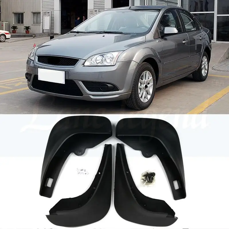 

FIT FOR FORD FOCUS 2 MK2 MK2.5 SALOON SEDAN 2005-2011 MUDFLAPS MUD FLAP SPLASH GUARDS FRONT REAR FENDER 2006 2007 2008 2009 2010