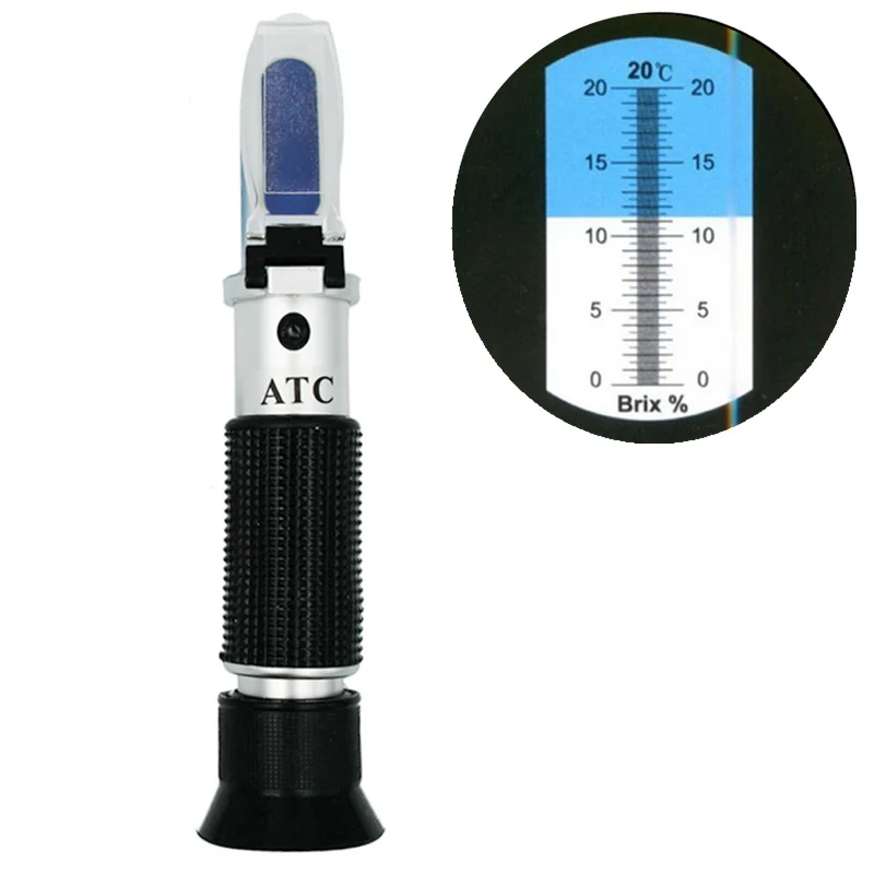 

Handheld Optical Refractometer Honey Fruit Sugar Solution Brix 0-20% Refractometer Sugar Measuring Instrument 40% off