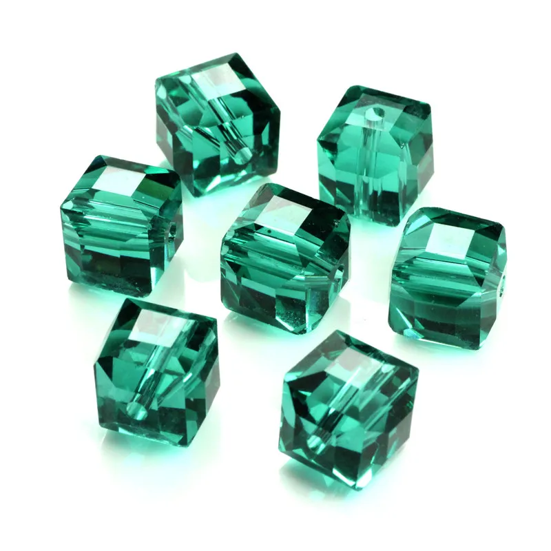 Стеклянные бусины разделители 8 мм 95 шт./лот|glass beads|spacer beadssquare beads |