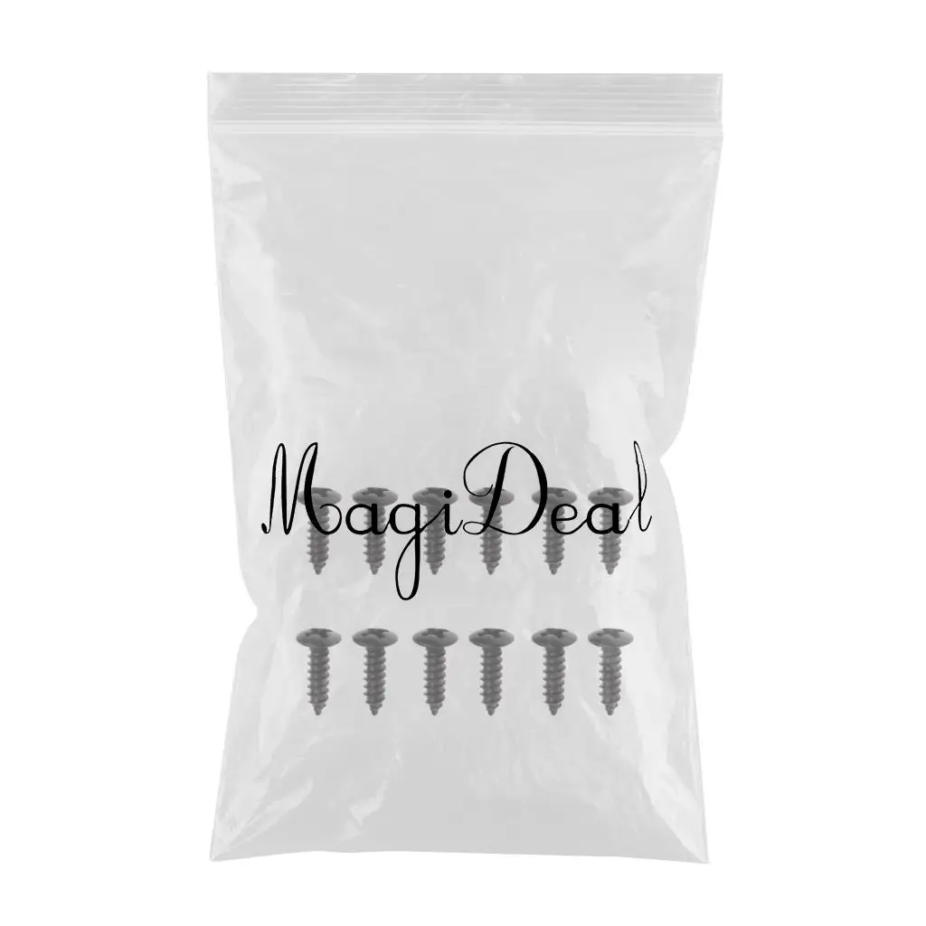 12pcs Pickguard Screws For  Style Guitar Fits Telecaster,Stratocaster Guitar Parts & Accessories Scratch Plate Mount Screws