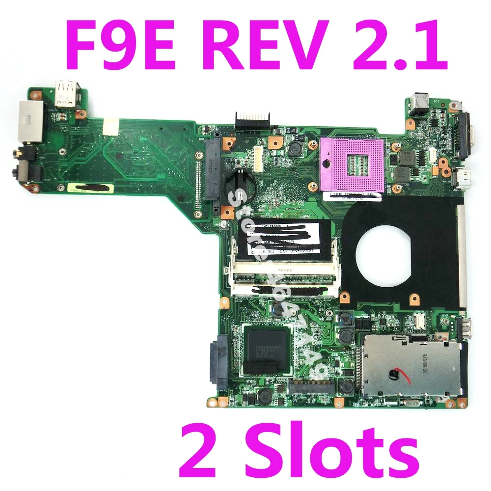 F9E HM65 2 Slots Mainboard 2 1 For ASUS F9E F9S Laptop motherboard F9E Mainboard F9E