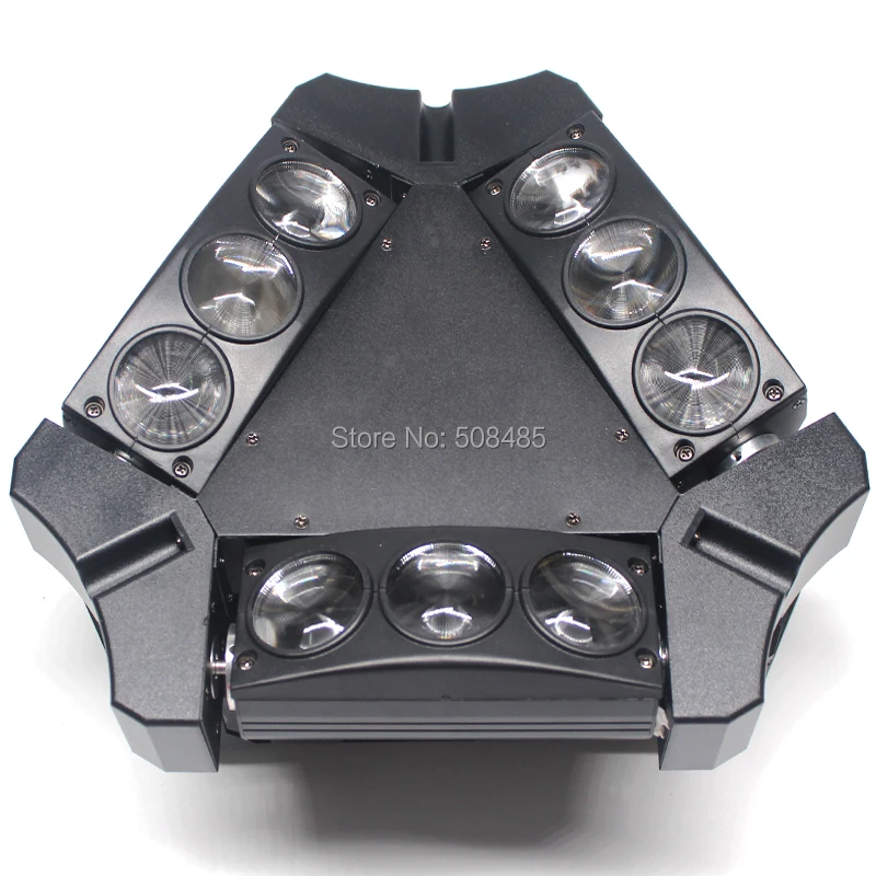 Высокое качество 9X12 Вт Светодиодный светильник-паук DMX512 светодиодный светильник с движущейся головкой RGBW светодиодный луч для клуба dj диско сценический светильник ing KTV лампа