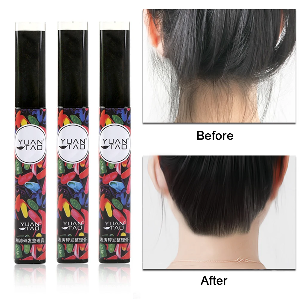 

Y&W&F 1PC Broken Hair Finishing Cream Anti-hairy Not Greasy Fluffy Shaping Hair Shaping Stick Hair Wax Stick TSLM2