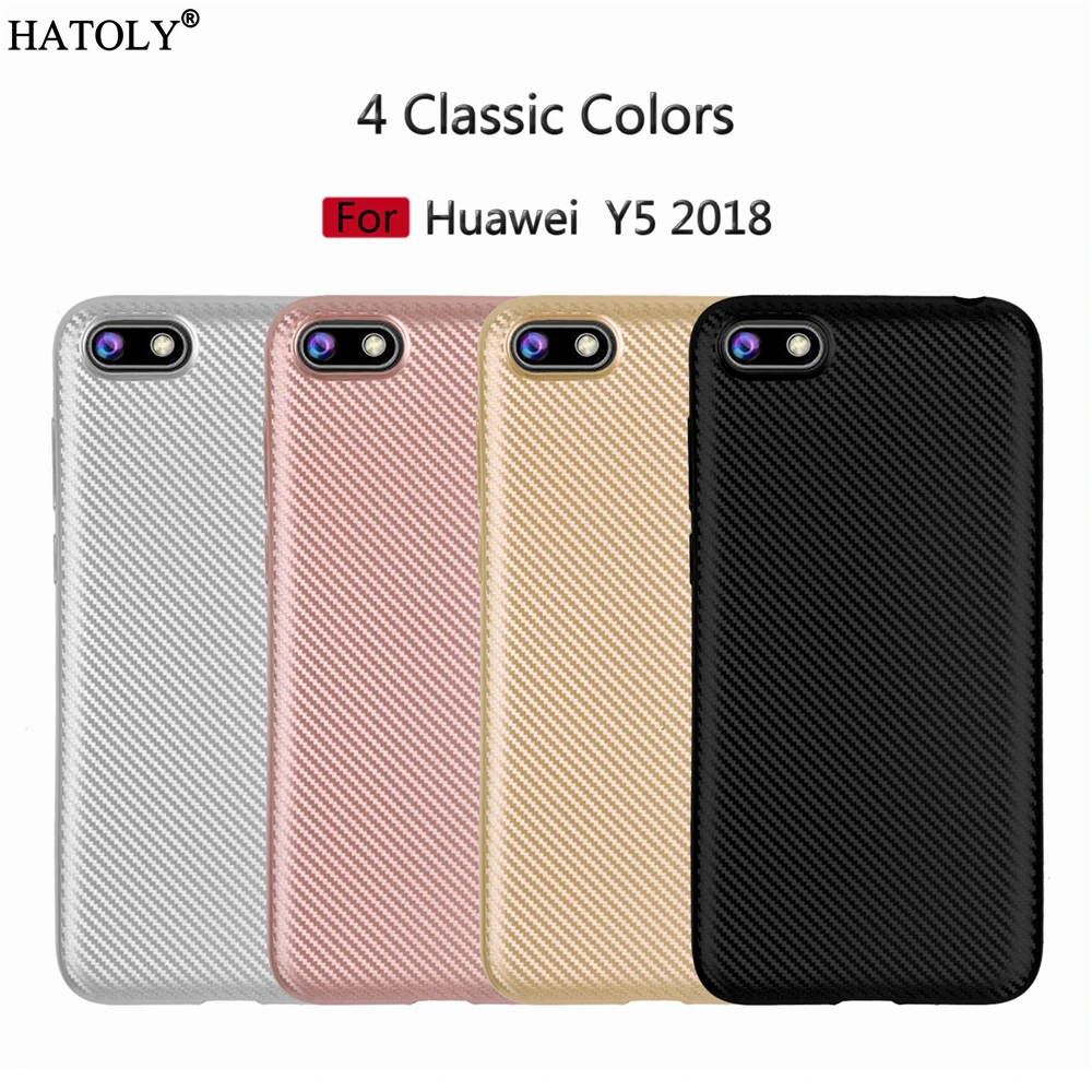 

Phone Case Huawei Y5 2018 Case Soft Rubber Silicone Armor Shell Protector Phone Cover For Huawei Y5 2018 Case For Huawei Y5 2018
