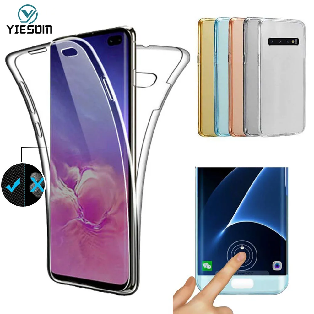 360 Degree Full Body Case For SAMSUNG GALAXY S10 Plus S10e Soft TPU Sillicone Phone Cases Samsung Galaxy E |