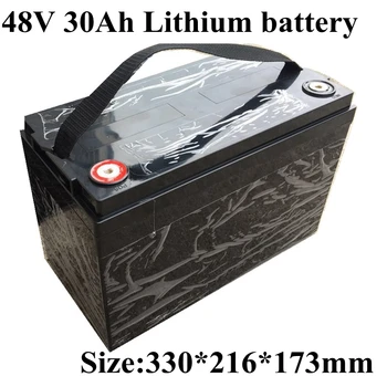 

Free Shipping 48V 30AH 2000W Lithium electric bike Battery scooter motor use 50A BMS high quality cell with 54.6V 5A Charger