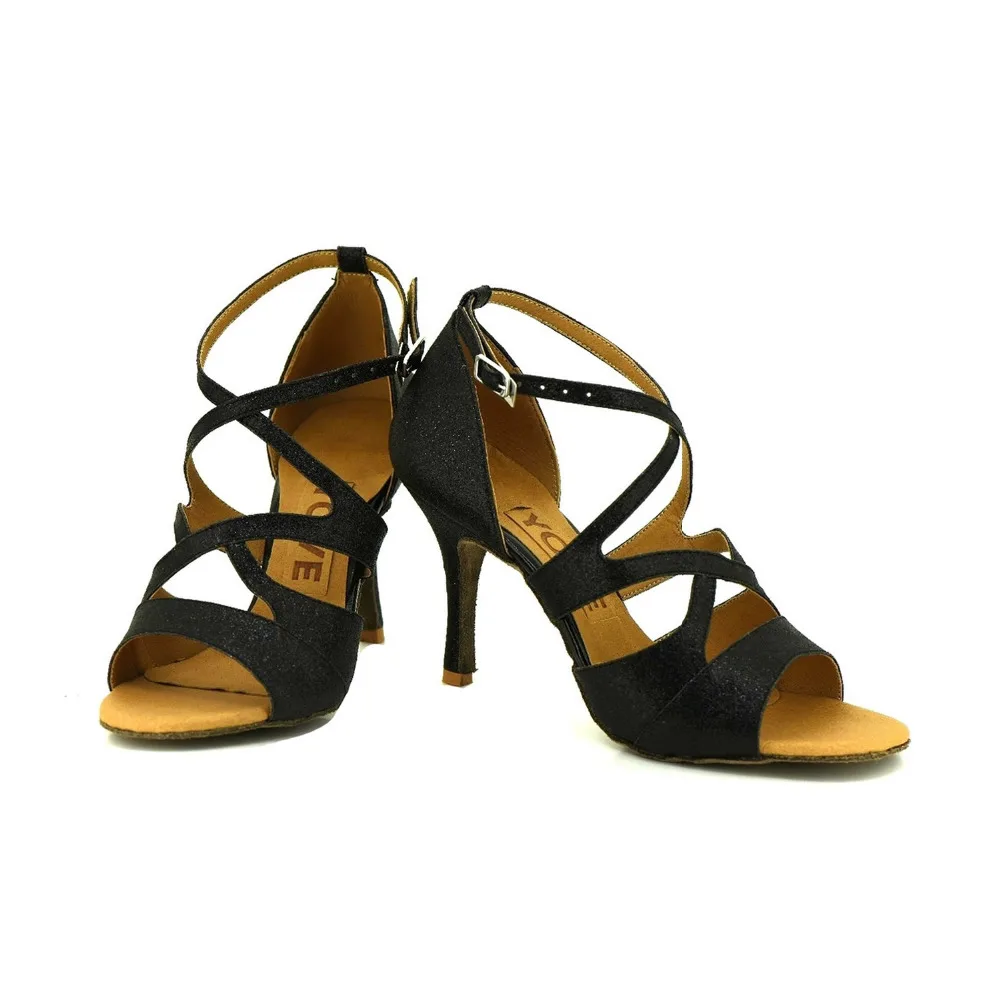 YOVE Dance font b Shoe b font Women s Latin font b Salsa b font Dance