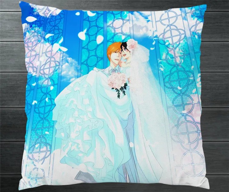 BLEACH Kuchiki Rukia Kurosaki Ichigo Wedding Fanart Two Side Pillowcase