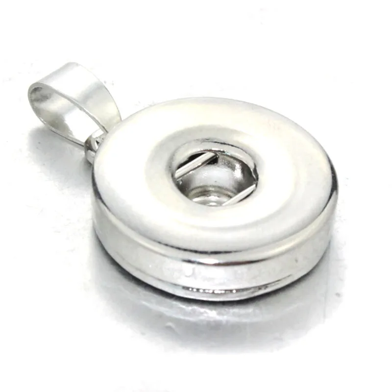 

10pcs/lot 2017 Interchangeable DIY Jewelry 18mm Snap Jewelry Metal Snap Button Pendants Necklace 0177