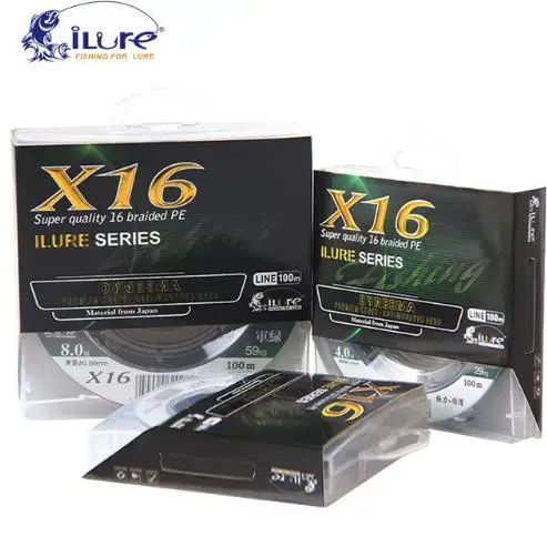 Рыболовная леска ILure X16 PE 16 косичек 100 м|fishing line|braided braid100m braided |