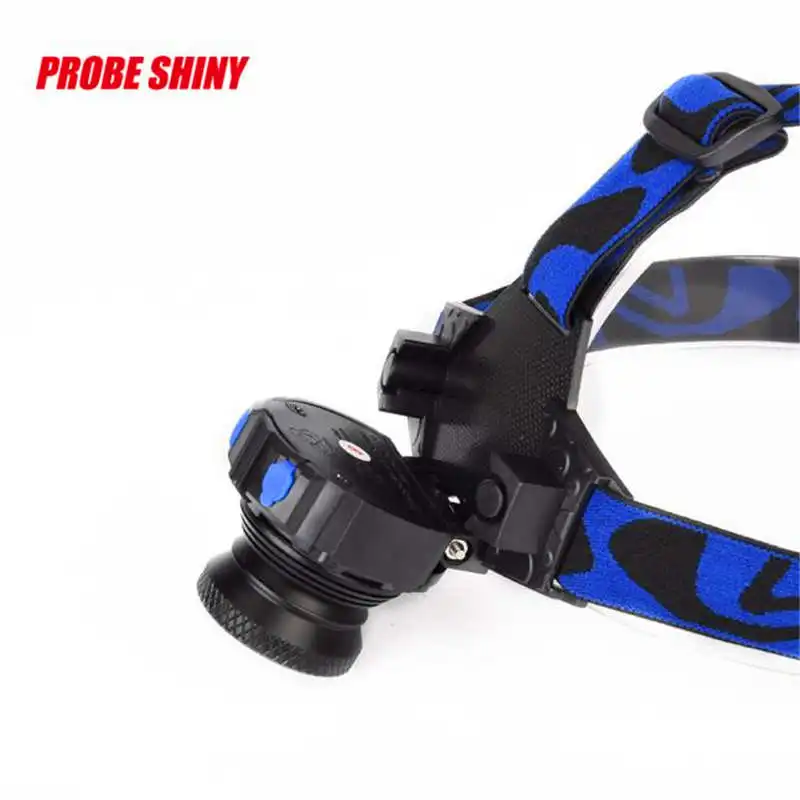  PROBE SHINY Q5 Led Waterproof high bright rechargeable headlights 3 Modes Zoomable torch led flashlight head #3S27 (5)