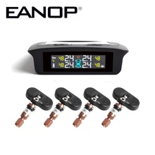 EANOP S700 Solar Tpms tyre pressure indicator Car Tire Pressure Alarm Monitor System with 4 internal External Sensors
