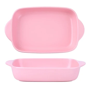 

Ceramic Ear Bake Plate Deep Dish Cheese Risotto Dish Baking Baking Dish Baking Bowl Creative Tableware Home Heat-Resistant Rec