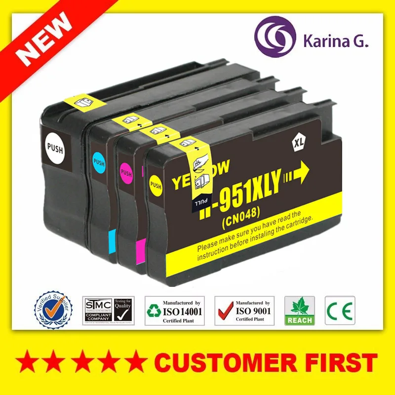 4X совместимый чернильный картридж для HP950 hp950xl HP 950 hp951 костюм Officejet Pro 8100 принтер