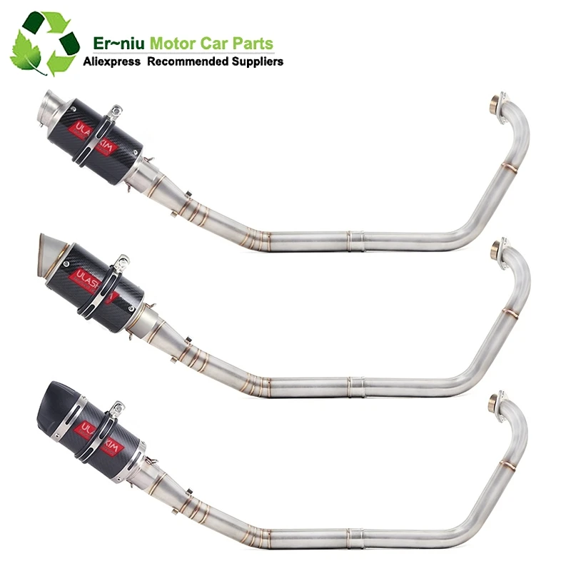 

R15 YZF-R15 MT15 Motorcycle Full System Exhaust Muffler Escape Modified Link Pipe Slip-On For yamaha R15 2008-2017