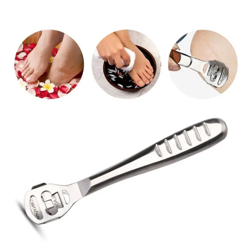 

5Pcs/Set Feet Care Callus Shaver Hard Skin Remover Foot Rasp Heel File Wooden Handle With Replaceable Blades Pedicure Tools Kit