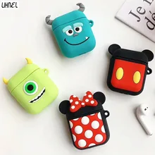 Милый силиконовый чехол Mike Sully MonstersCartoon для Airpods 1 2, Bluetooth, беспроводной чехол для наушников, коробка для зарядки, мультяшная Защитная крышка