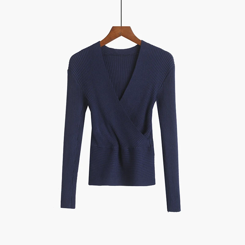 Crop Top Women Knitted Sweater Woman Sexy Deep V-Neck Women Sweaters And Pullovers Korean Long Sleeve Pull Femme Tops Crop Top Women Knitted Sweater Woman Sexy Deep V-Neck Women Sweaters And Pullovers Korean Long Sleeve Pull Femme Tops