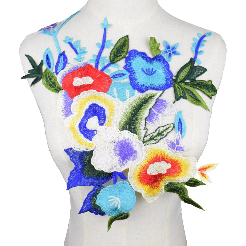 

Applique Embroidery Flower Motif Sew on Patches for Clothing Patches stickers for clothes Sewing Scrapbooking