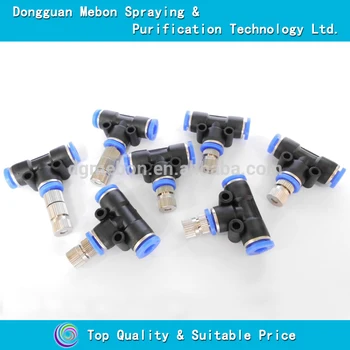 

Free shipment,50PCS cooling fine fog nozzle with filter,slip lock mist nozzle and fitting