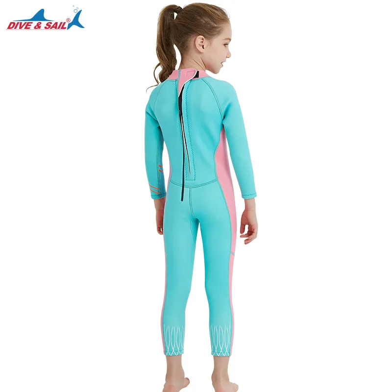 Детский костюм для дайвинга lycra2.5 мм сиамский теплый подводного плавания с