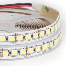 5 m LED Luz de Tira 5050 v DC 12 5050 RGB LED Tira Flexível Branco, 60 branco quente 60leds/m 120 LEDs/m IP20 Não À Prova D' Água