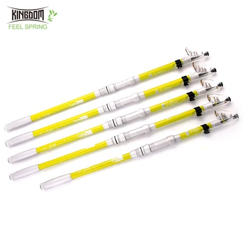 

Kingdom Telescopic Fishing Rods Carbon Fiber fishing Pole 2.1- 3.6m pinning fish Hand Fishing Tackle Sea Rod
