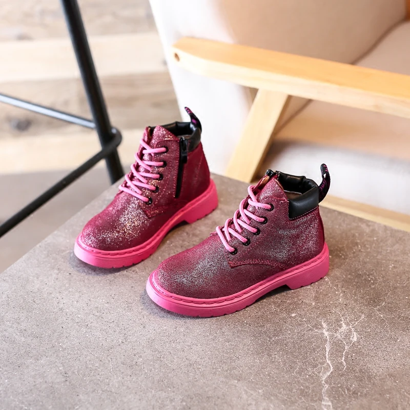 

Nauhutu Princess Girls Shoes Pink Beautiful Colors Glitter Style Casual Shoe Dress Autumn Boots Kids Footwear