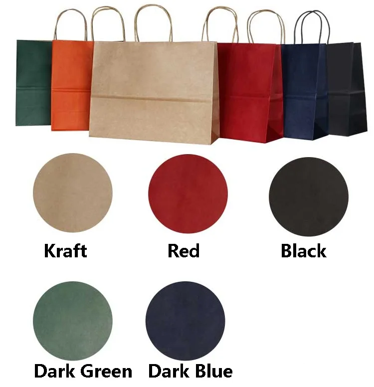 

20PCS Horizontal Multifunction wedding party bag kraft gift paper bag with handle 32X25X11CM /Fashionable cloth shoes bags