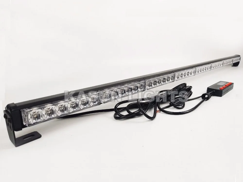 Голубой почвы BAY 4" 48 светодиодный аварийный Маяк Advisor грузовик флэш Strobe Light бар Предупреждение