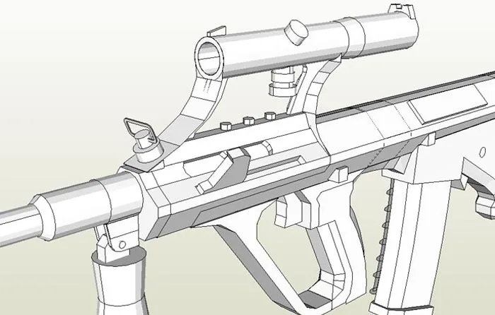 Джедай выживания Steyr Aug винтовка бумажная модель оружия огнестрельное оружие 3D ручные игрушки для рисования