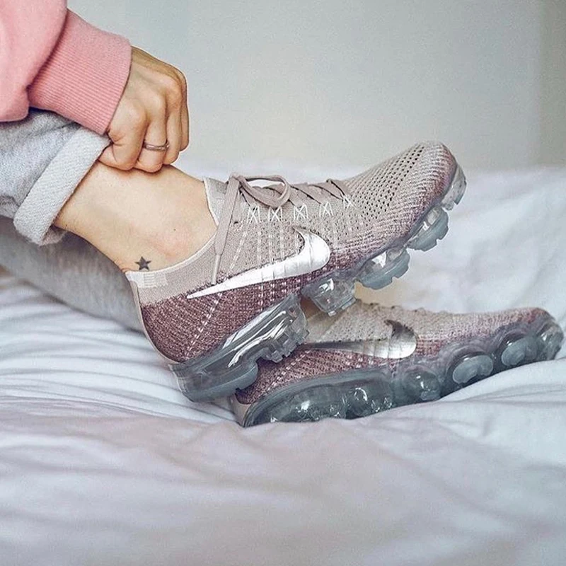 Original Authentic Nike Air VaporMax Flyknit Women's Breathable Running Shoes Outdoor Sneakers Good Quality 2019 New 849557-404