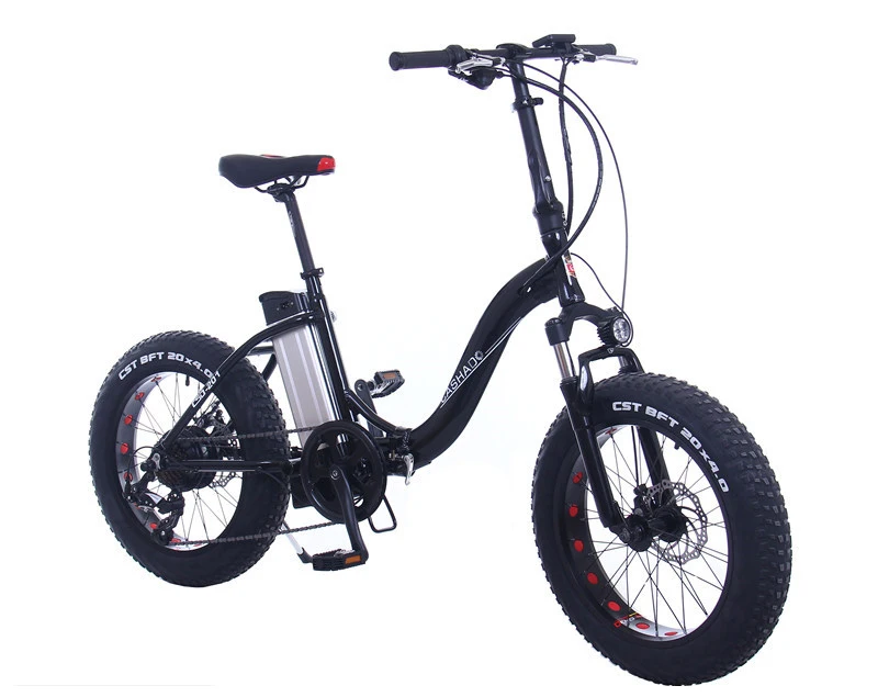 Discount 20inch Snow electric bicycle folding fat e-bike 48V lithium battery 350w-500w Swan frame Princess bicycle electric ebike 9