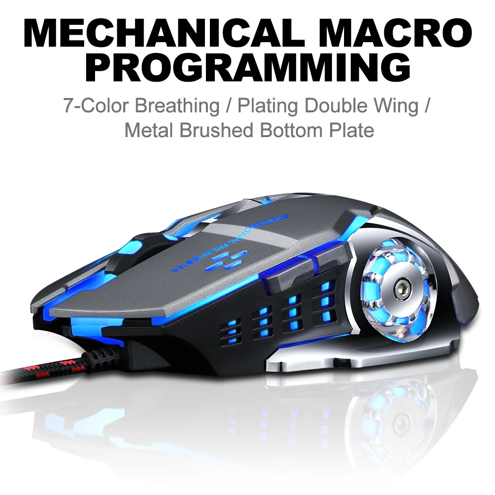 Professional Gamer Gaming Mouse 8D 3200DPI Adjustable Wired Optical LED Computer Mice USB Cable Silent Mouse for laptop PC Professional Gamer Gaming Mouse 8D 3200DPI Adjustable Wired Optical LED Computer Mice USB Cable Silent Mouse for laptop PC