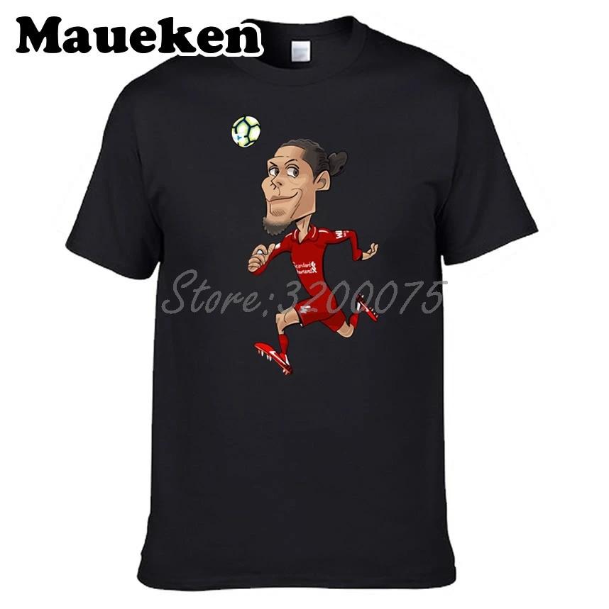 Мужская футболка с круглым вырезом Virgil van Dijk 4 Нидерланды W19030201|Футболки| |