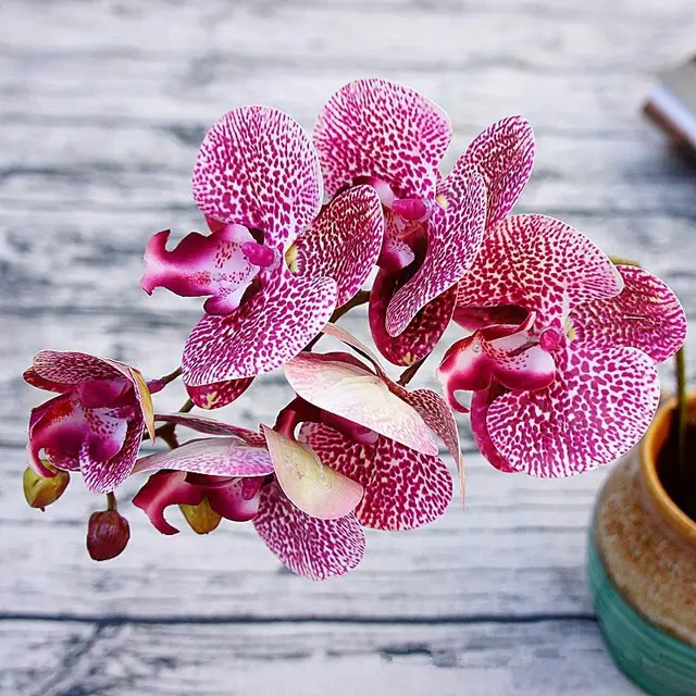3D Printing Artificial Orchid Flowers For Home Decoration Butterfly Orchid Fake Flowers Wedding Decoration Flowers Artificial