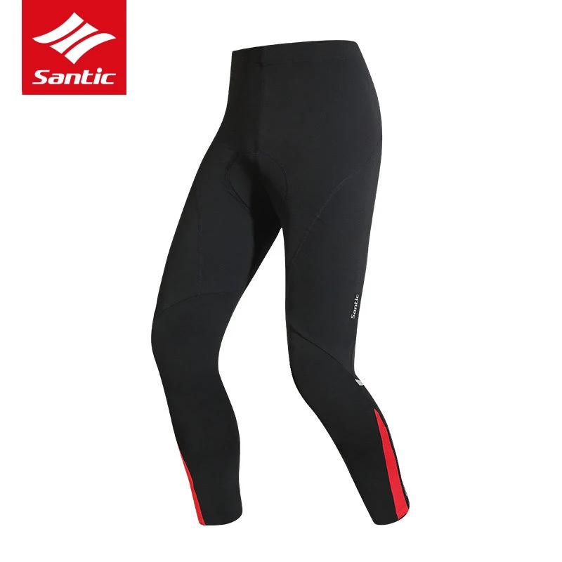 

Santic Men Winter Cycling Pants Thermal Fleece Windproof Mountain Road Bike Pants 4D Padded Bicycle Long Pants Cycling Clothes
