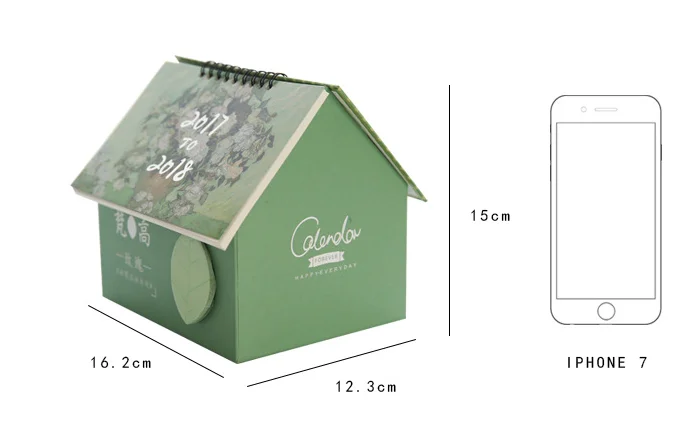 1 шт./компл. 2018 милый творческий дом стол календарь небольшой свежий многоцелевой Настольный ящик для хранения школы офиса питания