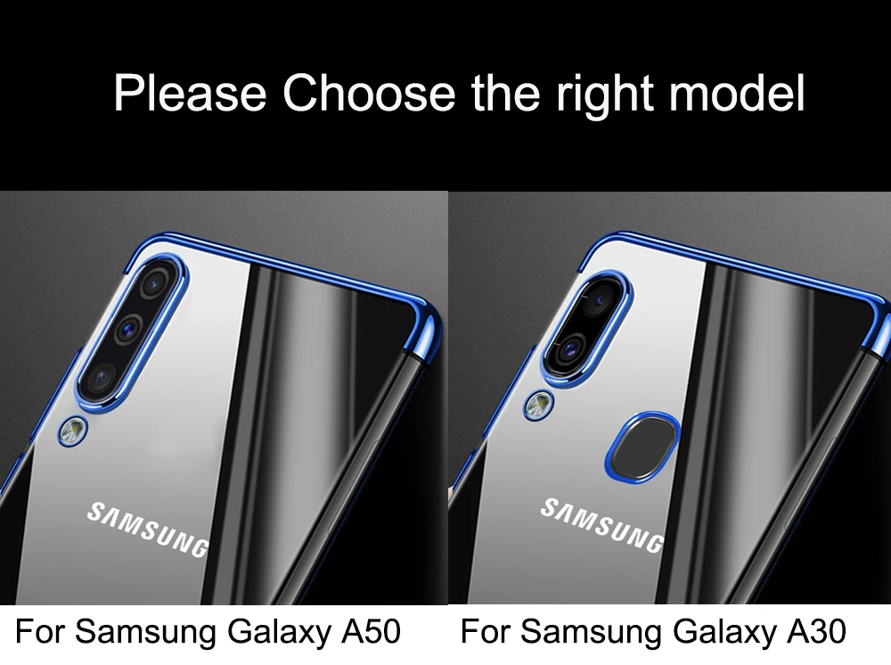Для samsung Galaxy A70 A50 A40 S A30 A20 A10 M30 M20 M10 мягкий прозрачный чехол с металлическим эффектом для S10E S10 плюс A6 J4 J6 A750 A9 S чехол