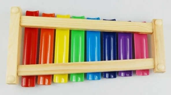 Exempt postage, wooden music toys, children's toys, eight steel xylophone, seven color xylophone Exempt postage, wooden music toys, children's toys, eight steel xylophone, seven color xylophone